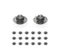 20 Pack Hearing Aid Open Domes, 6 mm Soft Silicone Replacement Ear Tips, Small Hearing Aid Dome Accessories Washable Reusable for People with Moderate Hearing Loss (20PCS-M)