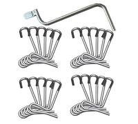 20 Pack Heavy Duty Barbed Wire Fence Tightener - Professional Metal Stretching Tool with Ergonomic Handle, Rust-Resistant Garden Fence Repair Kit for Farm, Ranch & Pasture Maintenance