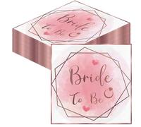 20 Pack Hen Party Napkins, Bride to Be Paper Napkins Personalised Wedding Napkin, Hen Party Accessories, Team Brides Paper Supplies for Shower Wedding Decor, 33x33cm