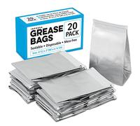 [20 Pack] Impresa Grease Bags for Range Kleen Fat Trapper System - Impresa Grease Bag Disposable Inserts for Camco Grease Storage Container - Bacon Grease Container Bags Hold Hot Liquids & Oils