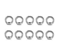 20 Pack Lifting Eye Nuts 304 Stainless Steel Threaded Female | Constructed from 304 stainless steel, these lifting eye nuts offer strong load capacity reliable hoisting tasks.