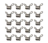 20 Pack Lightweight Beads Stop Clips Handmade Tools Necklace Making Tools Alloy Long Lasting Jewelry Craft Tools