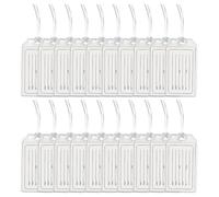 20 Pack Luggage Tag Holders for Cruise Ships,Clear Waterproof Plastic Identification ID Card Bag Badge Label Tag Holder with Tag and Loops