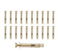 20-Pack M6-8x60mm Heavy-Duty Anchor Bolts Set - Hex Sleeve Expansion Screws for Concrete/Masonry/Brick Walls, Corrosion-Resistant Wall Plugs with Steel Sleeve & Washers