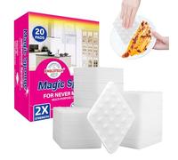20 pack Magic Sponge Eraser for Cleaning,2 x Stronger Density Cleanning for Kitchens, Bathrooms, Walls, Shoes,Add Water to Erase All Dirt