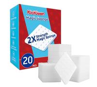 20 Pack Magic Sponges Cleaning Eraser, 2X Density Extra Thick Melamine Sponge, Multi-Functional Household Cleaning Pad for Bathroom Kitchen Dish Furniture Floor Wall Cleaner, Non-Scratch Scrub Foam