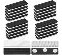 20 Pack Magnetic Curtain Closures for Horizontal Window Blinds, Magnetic Curtain Clips with Adhesive for Blackout Curtains, Blackout Blind Accessory Curtain Magnets