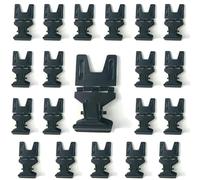 20 Pack Metal Pop Clip Sign Holders Black Advertising Display Clips for Price Tags, Menu Cards and Product Signage, Bread Store Card Holder Stands