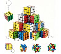 20 Pack Mini Rubix Cube, 3x3 cm Pocket Puzzles, Compact Travel Entertainment, Office Focus Aid, Social Gathering Activity