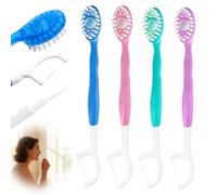 20 Pack Mini Toothbrush, Disposable Toothbrush with Toothpaste 5-in-1 Mini Toothbrushes for Travel Portable Travel Toothbrushes Set Individually for Business Trips, Camping, Office Use (20PCS)