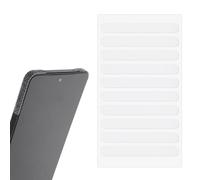 20 Pack Mobile Phone Grip Tape Strips, Clear Rubber Non Slip Side Sticker Waterproof Adhesive Pre-Cut Grippy Bumper Frame Stickers for Phone Case, Desk, Mouse, Office