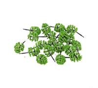 20 Pack Model Trees Green Plastic Miniature Scenery For Train Railroad Layout Diorama Wargame Landscape Building Hobby Craft Decoration 9cm And 5cm Height Mixed Sizes 1:100 Scale Figures(H=5CM)