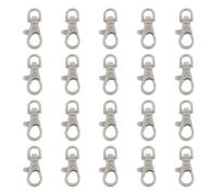 20 Pack Multicolor Clasps Jewelry Accessories with Quick Releasing Keychain Finding Texture for Keychain Lobster Clasp