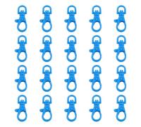 20 Pack Multicolor Clasps Jewelry Accessories with Quick Releasing Keychain Finding Texture for Keychain Lobster Clasp