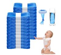 20 Pack Nappy Bin Refill Bags Thickened, 4.5m Long Nappy Bags, Prevent Bacteria, Compatible with Cat Litter Disposal Buckets and Nappy Bins