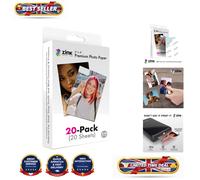 Zink 2&quotx3&quot Premium Photo Paper (20 Pack) Compatible with Polaroid Snap, Snap Touch, Zip and Mint Cameras and Printers, ZINKPZ2X320