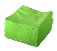 20 Pack of Green Microfibre Genuine Exel Brand Magic Cleaning Cloths. Chemical Free Cleaning. Anti Bacterial Microfiber Cloths for Amazing Smear Free Wiping.