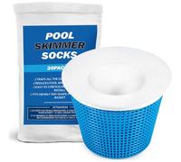 20-Pack of Pool Skimmer Socks, Filter Savers for Filters, Baskets, and Skimmers - The Ideal Sock/Net/Saver to Protect Your Inground or Above Ground Pool