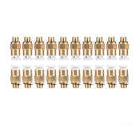 20 Pack PC4-M6 Straight Pneumatic Fittings,Brass Pneumatic Quick Connector for 3D Printer, Push to Connect Air Fittings 360° Swivel, Industrial Automation 1/8" 4mm 6mm Tubing Coupler