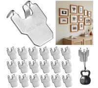 20 Pack Picture Claw Hangers for Drywall, Holds Up to 40Lbs No Damage Heavy Duty Art Picture Hooks Hangers for Mirror Photo Poster Frame Hanging