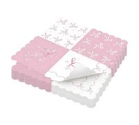 20 Pack Pink Bow Napkins - Pretty Disposable Napkins for Birthday, Hen Party, BBQ, Wedding & Party Table Decor - Soft, Absorbent, Decorative Serviettes for Women