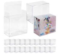 20 Pack Plastic Booster Box Protector Case Compatible with PKMN Booster Box, Clear Protective Display Case Dustproof TCG Booster Boxes Storage Cases for Trading Card Collectors (5.5” x 3.2” x 4.9”)