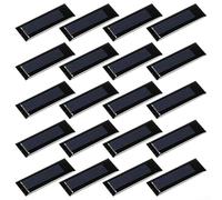 20 Pack Polycrystalline Solar Panel Cell 0.5V 160mA 0.08W 53x18mm Epoxy Resin Coated for DIY Electric Power Projects Home Garden Water Pumps Small Systems Outdoor