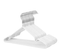 20 Pack Premium Rubber-Coated Metal Clothes Hangers Non-Slip Space-Saving