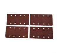 20-Pack Rectangular Sandpaper Sheets for 1/3 Sheet Orbital Sanders, 8-Hole Punched Aluminum Oxide Grits 60/80/120/240, Heat-Resistant Synthetic R