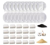 20 Pack Replacement Filters Compatible with PETLIBRO Capsule Dog Water Fountain PLWF008(20 Active Carbon Filter+20 Sponge)