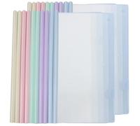 20 Pack Report Covers with Sliding Bar, Clear Report Covers for A4 Paper, Resume Covers Presentation Folders File Document Binder, 80 Sheet Capacity for School, Business Colorful