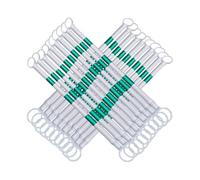 20 Pack Retractable Traffic Cone Bar From 4 Ft To 6.6 Ft Expandable Cone Bar For Traffic Road Parking Use Cone Not Include(White and green,20 Pcs)
