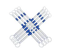 20 Pack Retractable Traffic Cone Bar From 4 Ft To 6.6 Ft Expandable Cone Bar For Traffic Road Parking Use Cone Not Include(White and blue,8Pcs)