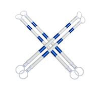 20 Pack Retractable Traffic Cone Bar From 4 Ft To 6.6 Ft Expandable Cone Bar For Traffic Road Parking Use Cone Not Include(White and blue,4Pcs)