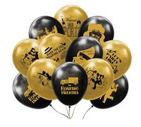 20 Pack Roaring 1920s Latex Balloons 1920’s Theme Party Decorations Black and Gold Retro Jazz Party Roaring Twenties Signs Balloons for Pictures & Decors Halloween Decoration