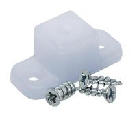 20 Pack Rok Hardware 3/4" (19mm) Drawer Slide Cabinet Side Spacers, Plastic Kitchen Cabinet Spacer for Slide-Out Trays, Screws Included, White - R019WHT