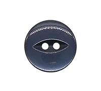 20 Pack Round Acrylic Fish Eye Buttons, Baby Buttons, Sewing, Knitting Craft Buttons - Navy 11mm / 18 Lignes