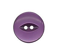 20 Pack Round Acrylic Fish Eye Buttons, Baby Buttons, Sewing, Knitting Craft Buttons - Purple 19mm / 30 Lignes