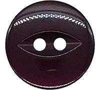 20 Pack Round Acrylic Fish Eye Buttons for Baby, Sewing, Knitting Craft - Burgundy 19mm / 30 Lignes