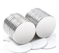 20 Pack Round Disc Magnets,1.18x0.08 inch Neodymium Magnet Rare Earth Magnets with Double-Sided Adhesive Backing for Industrial Cabinets Locker Whiteboard