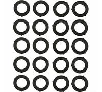 20 Pack Rubber Hose Pipe Washers with Outer Tabs for Secure Fit, Self-Locking Garden Tap Seals Compatible with Standard 3/4 Inch Hose Connectors, Rubber Gaskets for Leak Prevention