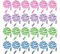 20 Pack Skipping Rope for Adults, 2.8m Adjustable Free Segmented Jump Ropes Bulk with Soft Beaded for Schools Boxing Family Workouts Exercise Lose Weight