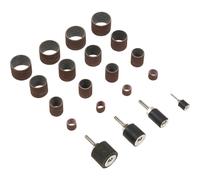 20 PACK - Spiral Band Sanding Kit - Rubber Drum & Sanding Sleeves - Various Grit