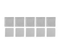 20 Pack Square Coin Capsules with Adjustable Foam Liners, Clear