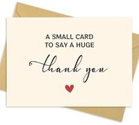 20 Pack Thank You Cards with Kraft Envelopes & Stickers Multipack - Blank Inside Note Cards for Small Business, Wedding, Teacher Appreciation, New Home, Kids Birthday, Maternity Leave Card