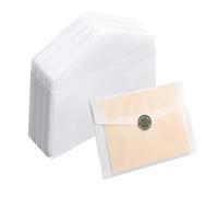 20 Pack Translucent Vellum Envelopes 5x7 Inch Clear Invitation Gift Card Glassine Envelope for Wedding Greeting Parties Postcards Photos