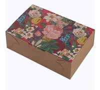 20 Pack Treat Gift Boxes, Pastry Cookie Biscuits Boxes, Decorative Homemade Baking Goods Bakery Muffins Chocolate Brownies Gift Boxes (8.3 x 5.5 x 2 Inch)