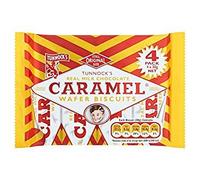 ( 20 Pack ) Tunnock's Real Milk Chocolate Caramel Wafer Biscuits 4 x 30g