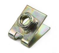 20-Pack U-Shape Metal Speed Nut Clips, M6 Spring Steel Fasteners for Automotive Interior & Exterior Trim, Door Panel, Dashboard, Mudguard,