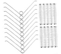 20 Pack V-Shape Pruning Shear Springs Black Replacement Set Stable | Spring steel construction fits most shears includes lopper springs easy to install for seamless garden maintenance